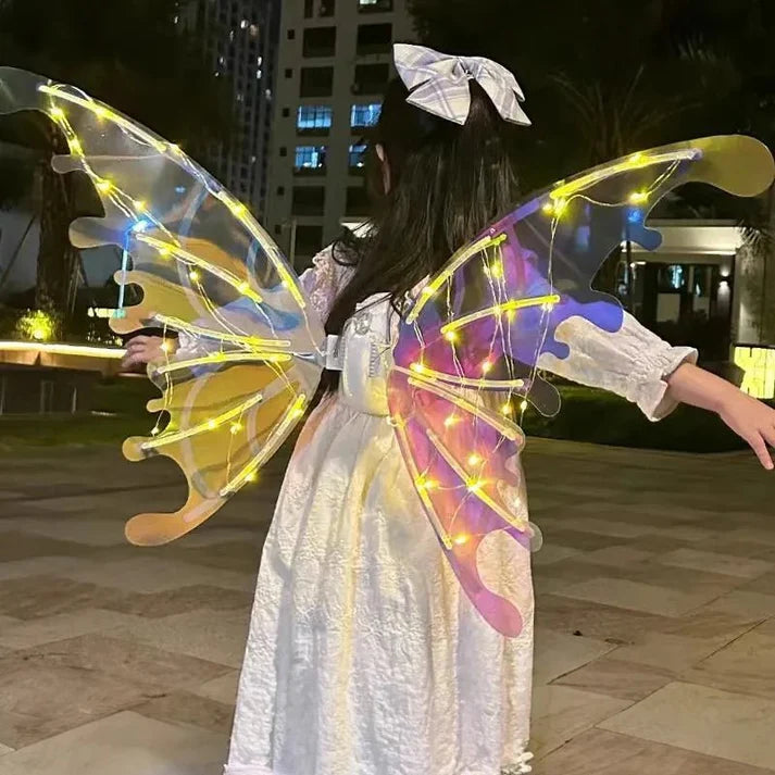 Battery Operated RGB LED Moving Fairy Wings - Transform into an Enchanted Being!